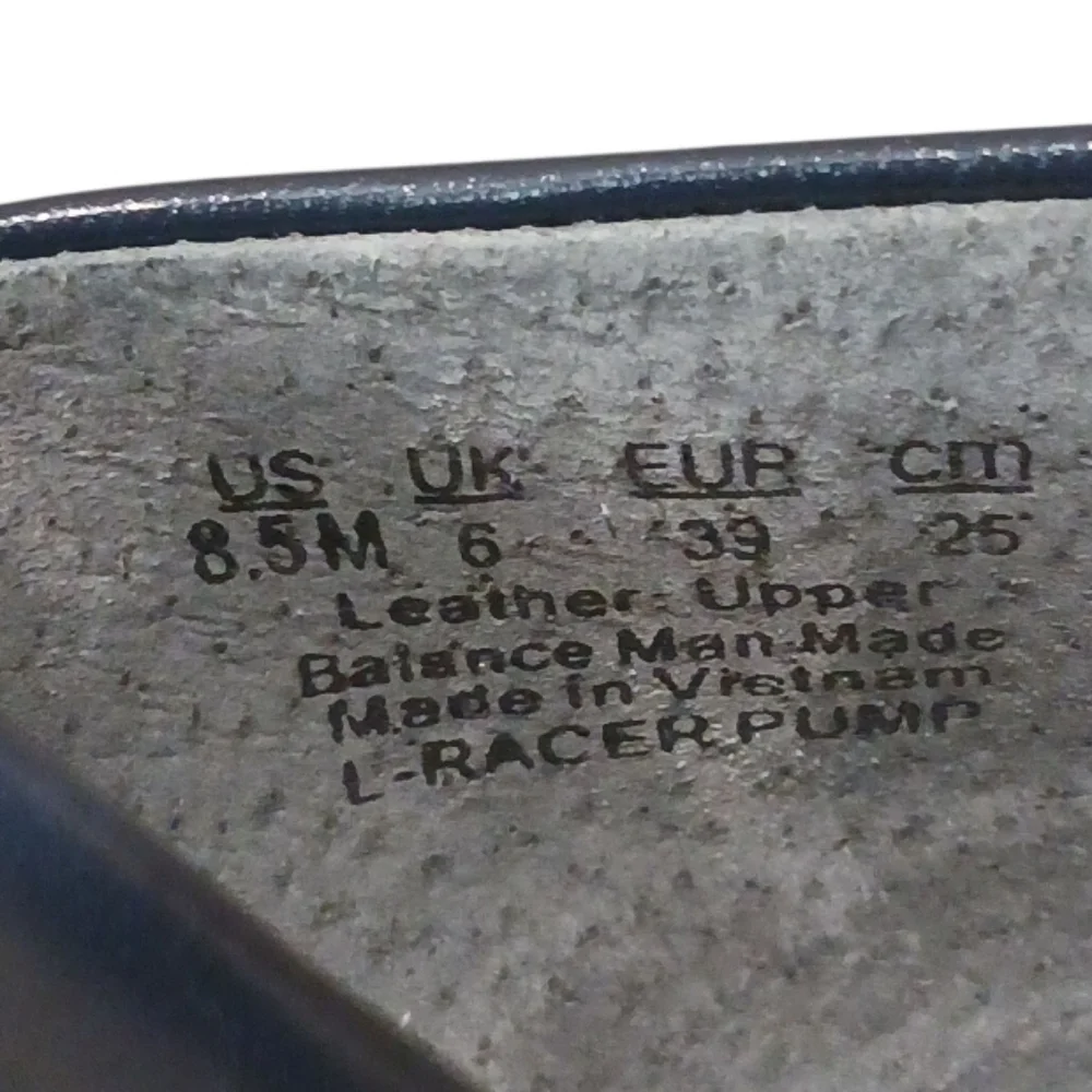 SOLD Franco Sarto Racer Pump Navy Block Heel - Picture 16 of 16